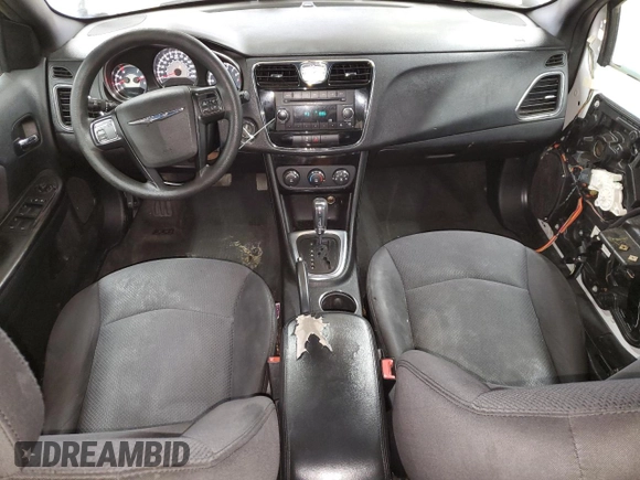 2013 Chrysler 200 LX with VIN 1C3CCBAB9DN761882, listed as a Copart auction lot 85113374 with 164,102 mi miles and Salvage Title. Bid and sale history available at carsss.com. Image 8.