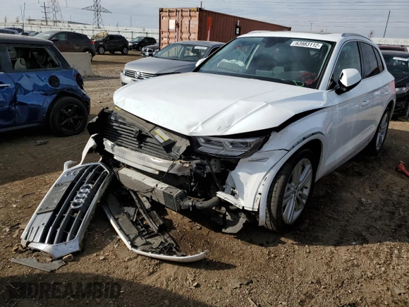 2019 Audi Q5 Premium Plus with VIN WA1BNAFY7K2080928, listed as a Copart auction lot 63983112 with 40,715 mi miles. Bid and sale history available at carsss.com. Image 2.