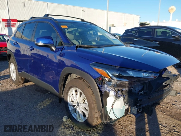 2024 Toyota Corolla Cross LE with VIN 7MUBAABG4RV092431, listed as a IAAI auction lot 41012071 with 4,641 mi miles and . Bid and sale history available at DreamBid. Image 1.