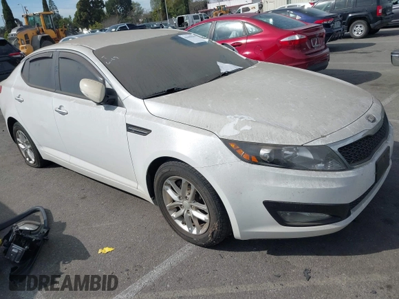 2013 Kia Optima LX with VIN 5XXGM4A79DG193534, listed as a IAAI auction lot 41690584 with 100,287 mi miles. Bid and sale history available at carsss.com. Image 1.