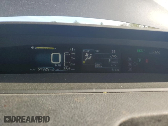 2016 Toyota Prius Two with VIN JTDKBRFU3G3011729, listed as a Copart auction lot 55292675 with 51,929 mi miles and Salvage Title. Bid and sale history available at DreamBid. Image 9.