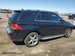 2017 Mercedes-Benz GLE with VIN 4JGDA5HB2HA877236, listed as a Copart auction lot 50364555 with 54,508 mi miles and Salvage Title. Bid and sale history available at carsss.com. Image 3.
