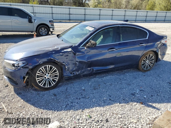 2018 BMW 5 Series 540i with VIN WBAJE5C56JWA93325, listed as a Copart auction lot 49583795 with Not Provided miles and Salvage Title. Bid and sale history available at carsss.com. Image 1.