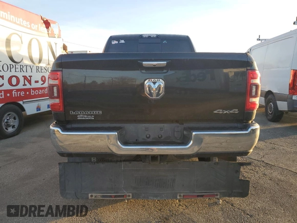 2020 Ram 2500 Laramie with VIN 3C6UR5NL2LG294323, listed as a Copart auction lot 77825684 with 230,012 mi miles and Salvage Title. Bid and sale history available at carsss.com. Image 6.