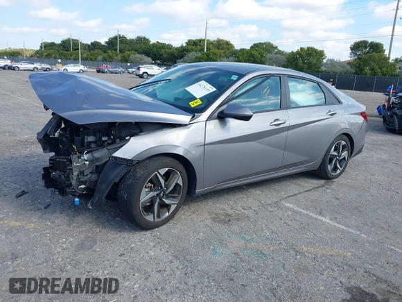 2023 Hyundai Elantra SEL with VIN KMHLS4AG3PU421669, listed as a IAAI auction lot 41278155 with 21,705 mi miles and . Bid and sale history available at DreamBid. Image 17.