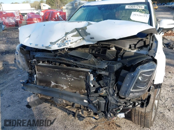 2020 Kia Telluride S with VIN 5XYP64HC6LG012137, listed as a IAAI auction lot 41920327 with 95,829 mi miles and . Bid and sale history available at DreamBid. Image 6.