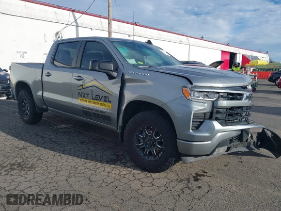 2023 Chevrolet Silverado 1500 RST with VIN 1GCUDEE80PZ186386, listed as a IAAI auction lot 41155640 with 23,442 mi miles. Bid and sale history available at carsss.com. Image 1.
