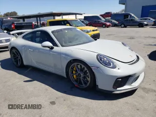 2018 Porsche 911 GT3 with VIN WP0AC2A95JS177170, listed as a Copart auction lot 60147504 with 7,925 mi miles and Clean Title. Bid and sale history available at DreamBid. Image 4.