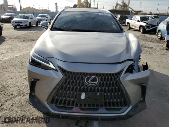 2022 Lexus NX with VIN JTJAKCEZ5N2004707, listed as a Copart auction lot 46451184 with 25,487 mi miles. Bid and sale history available at carsss.com. Image 5.