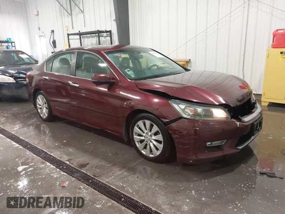 2013 Honda Accord EX-L with VIN 1HGCR2F89DA180527, listed as a IAAI auction lot 41416759 with 112,530 mi miles and . Bid and sale history available at DreamBid. Image 1.