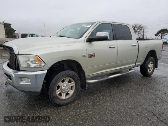 2010 Dodge Ram 2500 SLT with VIN 3D7UT2CL1AG188976, listed as a Copart auction lot 86336574 with 297,609 mi miles and Salvage Title. Bid and sale history available at carsss.com. Image 1.