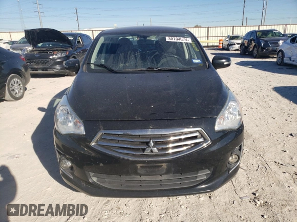 2019 Mitsubishi Mirage SE z VIN ML32F4FJ6KHF05758, wystawiony jako Copart lot #80704674 z przebiegiem 116 434 mil mil oraz Szkoda całkowita • Salvage title. Historia ofert i sprzedaży dostępna na DreamBid. Obrazek 5.