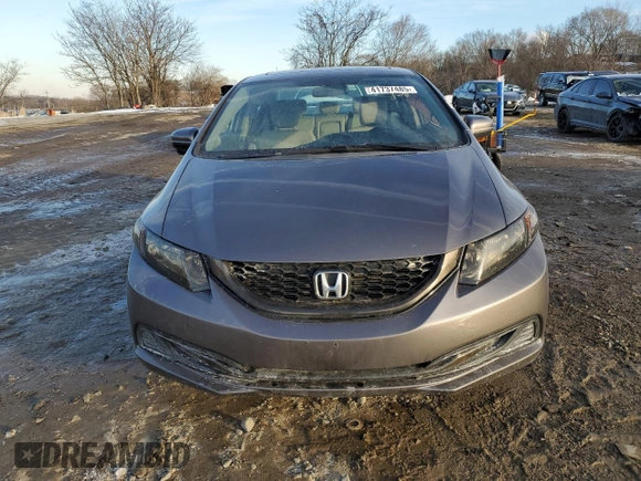 2015 Honda Civic EX with VIN 19XFB2F81FE292688, listed as a Copart auction lot 41737485 with 46,710 mi miles and Salvage Title. Bid and sale history available at carsss.com. Image 5.