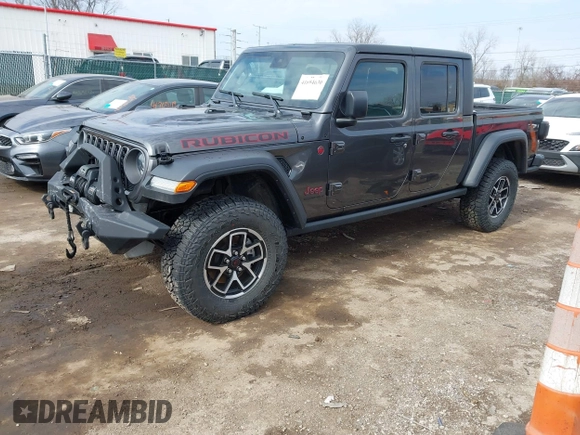2024 Jeep Gladiator Rubicon z VIN 1C6JJTBG5RL110669, wystawiony jako IAAI lot #41694630 z przebiegiem 1 189 mil mil oraz . Historia ofert i sprzedaży dostępna na DreamBid. Obrazek 17.