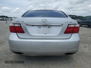 2009 Lexus LS 460 with VIN JTHBL46F895085638, listed as a Copart auction lot 60497755 with 165,748 mi miles and Salvage title. Bid and sale history available at DreamBid. Image 6.