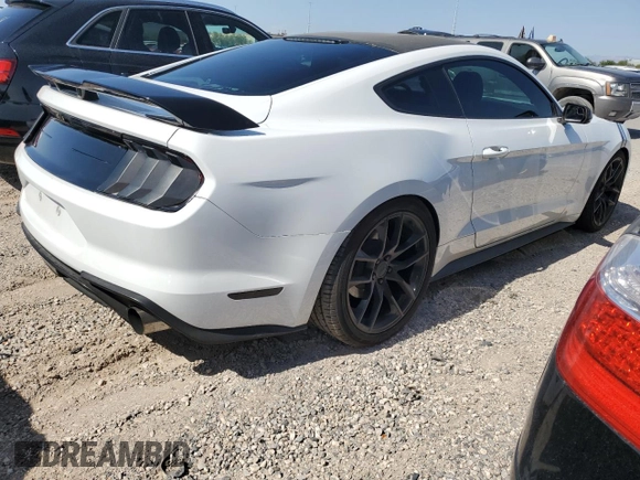 2018 Ford Mustang EcoBoost with VIN 1FA6P8TH0J5105475, listed as a Copart auction lot 59161635 with 49,834 mi miles and Salvage title. Bid and sale history available at DreamBid. Image 3.