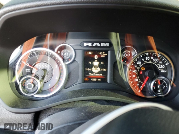 2022 Ram 3500 Tradesman with VIN 3C63RRGL3NG416156, listed as a Copart auction lot 76063964 with 42,351 mi miles and Salvage Title. Bid and sale history available at carsss.com. Image 9.