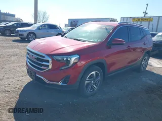 2019 GMC Terrain SLT with VIN 3GKALVEV3KL361178, listed as a IAAI auction lot 41696922 with 65,523 mi miles. Bid and sale history available at carsss.com. Image 2.