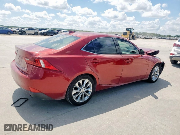 2014 Lexus IS 250 with VIN JTHBF1D28E5021485, listed as a Copart auction lot 61985045 with 117,815 mi miles and Salvage title. Bid and sale history available at DreamBid. Image 3.