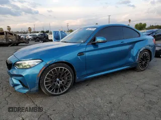 2020 BMW M2 Competition with VIN WBS2U7C09L7F04099, listed as a Copart auction lot 42879095 with 43,736 mi miles and Salvage Title. Bid and sale history available at carsss.com. Image 1.