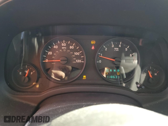 2013 Jeep Compass Sport with VIN 1C4NJCBA1DD131138, listed as a Copart auction lot 73746174 with 118,631 mi miles and Salvage Title. Bid and sale history available at carsss.com. Image 9.