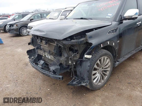 2017 Infiniti QX80 z VIN JN8AZ2NF1H9640040, wystawiony jako IAAI lot #41569442 z przebiegiem 96 273 mil mil oraz . Historia ofert i sprzedaży dostępna na DreamBid. Obrazek 6.