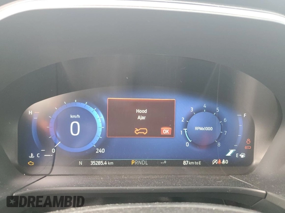 2022 Ford Escape Titanium with VIN 1FMCU9J94NUB02822, listed as a Copart auction lot 53014685 with 35,285 mi miles and Salvage title. Bid and sale history available at DreamBid. Image 9.