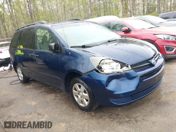 2005 Toyota Sienna CE with VIN 5TDZA23C05S362159, listed as a IAAI auction lot 42057129 with 254,100 mi miles and . Bid and sale history available at DreamBid. Image 1.