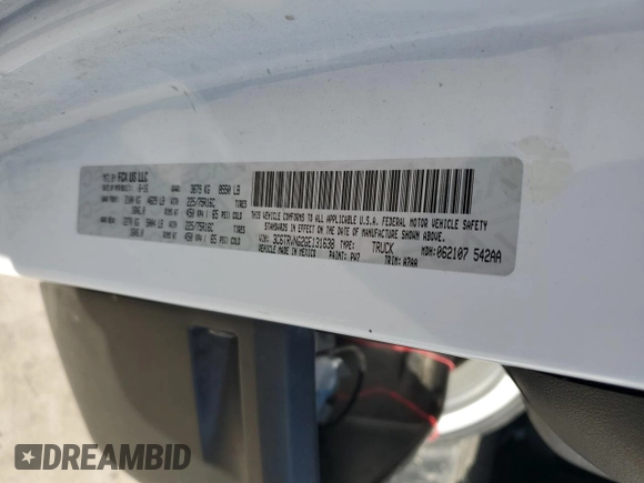 2016 Ram ProMaster Cargo with VIN 3C6TRVNG2GE131638, listed as a Copart auction lot 81982894 with 173,782 mi miles and Clean Title. Bid and sale history available at DreamBid. Image 13.