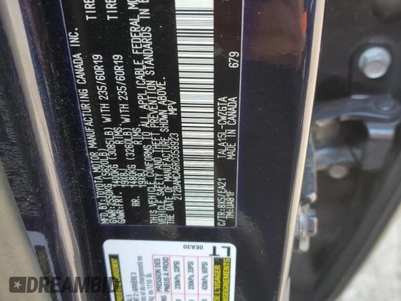 2024 Lexus RX 350 с VIN 2T2BAMCA6RC058923, выставлен на аукционе Copart как лот 60128505 с пробегом 14 535 миль миль и Списание • Salvage title. История ставок и продаж доступна на DreamBid. Изображение 13.