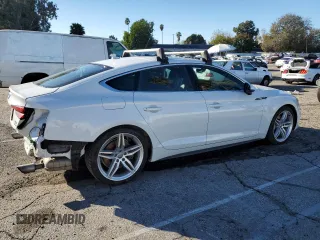 2018 Audi A5 Sportback Premium Plus with VIN WAUENCF5XJA067760, listed as a Copart auction lot 37742704 with 37,419 mi miles. Bid and sale history available at carsss.com. Image 3.