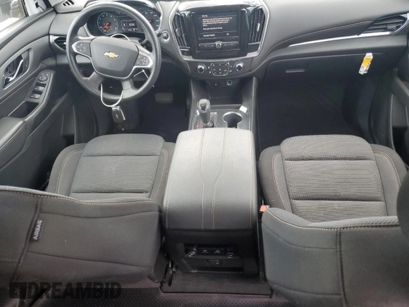 2020 Chevrolet Traverse LS with VIN 1GNERFKW0LJ312325, listed as a Copart auction lot 57518125 with 53,748 mi miles and Salvage title. Bid and sale history available at DreamBid. Image 8.