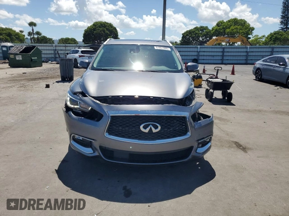 2019 Infiniti QX60 Pure with VIN 5N1DL0MN5KC560950, listed as a Copart auction lot 61051805 with 55,857 mi miles and Salvage title. Bid and sale history available at DreamBid. Image 5.