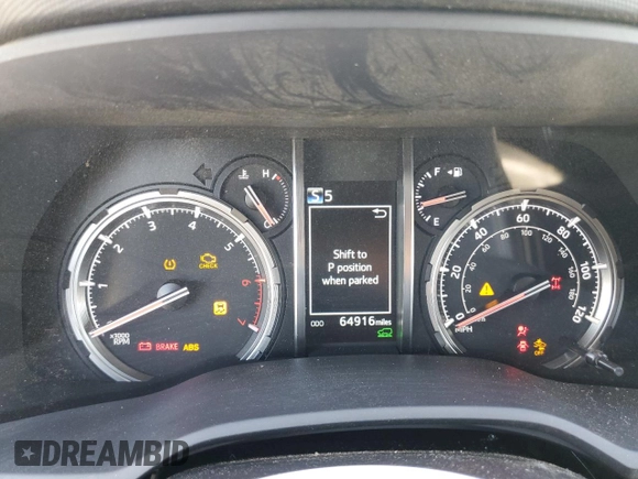 2021 Toyota 4Runner TRD Off Road Premium with VIN JTERU5JR5M5896502, listed as a Copart auction lot 60059305 with 64,916 mi miles and Salvage title. Bid and sale history available at DreamBid. Image 9.