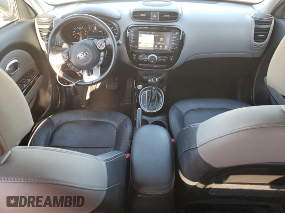 2017 Kia Soul + with VIN KNDJP3A52H7436847, listed as a Copart auction lot 45843135 with 54,565 mi miles and Salvage Title. Bid and sale history available at DreamBid. Image 8.