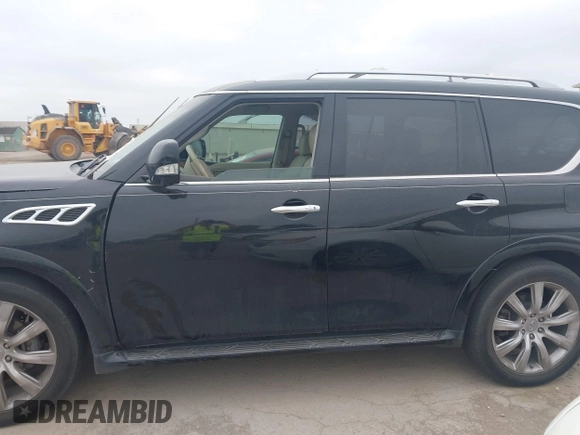 2013 Infiniti QX56 with VIN JN8AZ2NF6D9550697, listed as a IAAI auction lot 42164023 with 123,590 mi miles and . Bid and sale history available at DreamBid. Image 14.
