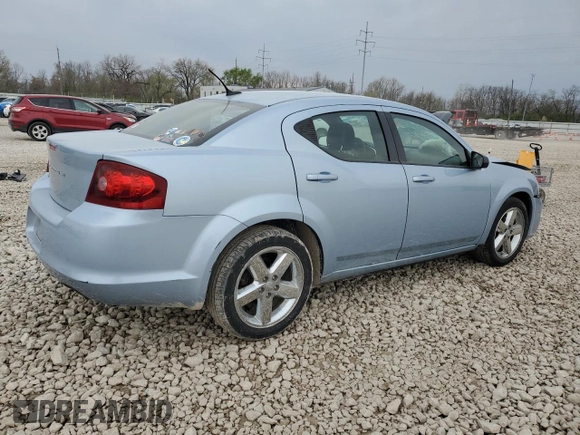 2013 Dodge Avenger SE with VIN 1C3CDZAB2DN760014, listed as a Copart auction lot 52725545 with 100,128 mi miles and Salvage Title. Bid and sale history available at carsss.com. Image 3.