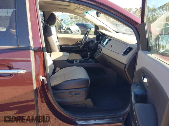 2015 Kia Sedona SX-L with VIN KNDME5C16F6039671, listed as a IAAI auction lot 41736237 with 113,035 mi miles and . Bid and sale history available at DreamBid. Image 5.