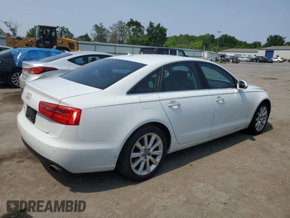 2013 Audi A6 Premium Plus with VIN WAUGFAFCXDN087416, listed as a Copart auction lot 59967605 with 112,279 mi miles and Salvage title. Bid and sale history available at DreamBid. Image 3.