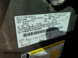 2018 Ford Expedition Max XLT z VIN 1FMJK1JT7JEA30061, wystawiony jako Copart lot #48058575 z przebiegiem 99 189 mil mil oraz Szkoda całkowita • Salvage title. Historia ofert i sprzedaży dostępna na DreamBid. Obrazek 12.