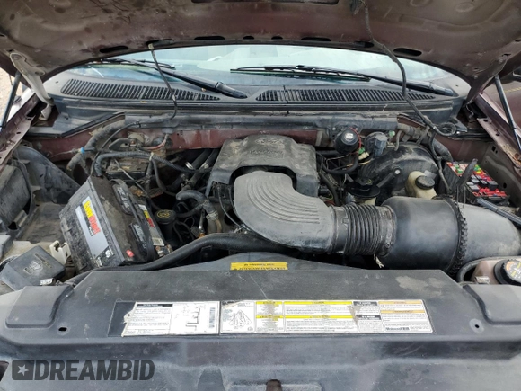 2000 Ford F-150 XL with VIN 1FTRX07W1YKA05317, listed as a Copart auction lot 56207955 with 282,785 mi miles and Salvage title. Bid and sale history available at DreamBid. Image 11.