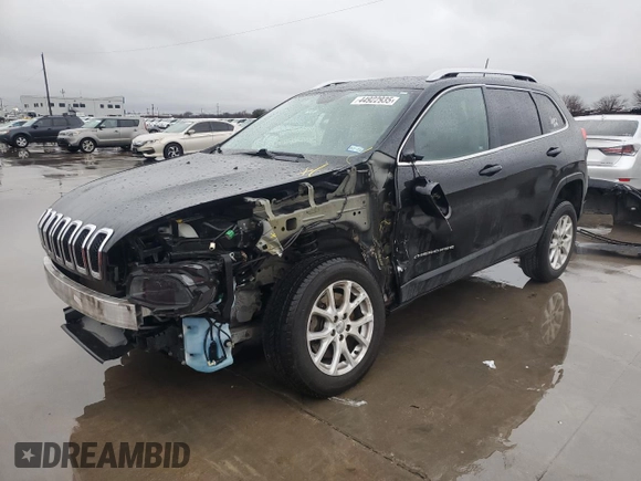 2017 Jeep Cherokee Latitude with VIN 1C4PJLCS6HW641690, listed as a Copart auction lot 44922935 with 143,024 mi miles and Salvage Title. Bid and sale history available at carsss.com. Image 1.