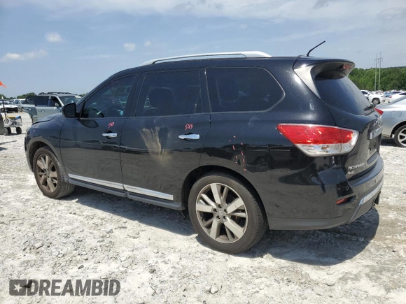 2014 Nissan Pathfinder Platinum with VIN 5N1AR2MN2EC648680, listed as a Copart auction lot 56956765 with 119,259 mi miles and Salvage title. Bid and sale history available at DreamBid. Image 2.