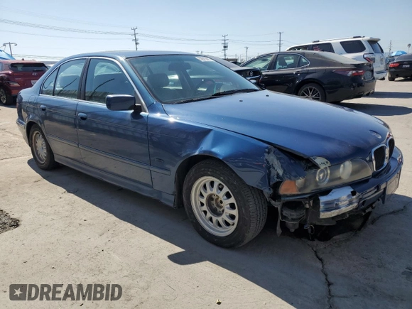 2001 BMW 5 Series 525iA with VIN WBADT43431GF55113, listed as a Copart auction lot 52615965 with 151,416 mi miles and Salvage Title. Bid and sale history available at carsss.com. Image 4.