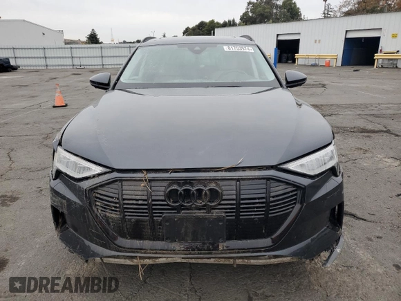 2022 Audi e-tron Premium Plus with VIN WA1LABGEXNB032371, listed as a Copart auction lot 81753974 with Not provided miles and Salvage title. Bid and sale history available at DreamBid. Image 5.