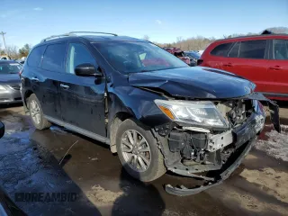 2016 Nissan Pathfinder SV with VIN 5N1AR2MM0GC607149, listed as a Copart auction lot 46050445 with 132,079 mi miles and Salvage Title. Bid and sale history available at carsss.com. Image 4.