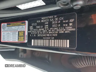 2021 Kia Rio LX with VIN 3KPA24AD7ME417409, listed as a Copart auction lot 47613345 with 100,196 mi miles and Salvage Title. Bid and sale history available at DreamBid. Image 13.