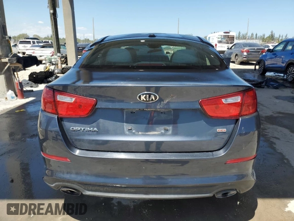 2015 Kia Optima LX with VIN KNAGM4A71F5546854, listed as a Copart auction lot 53023045 with 86,255 mi miles and Salvage Title. Bid and sale history available at carsss.com. Image 6.
