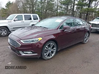 2017 Ford Fusion Titanium with VIN 3FA6P0K9XHR176802, listed as a IAAI auction lot 41953750 with 119,455 mi miles. Bid and sale history available at carsss.com. Image 2.