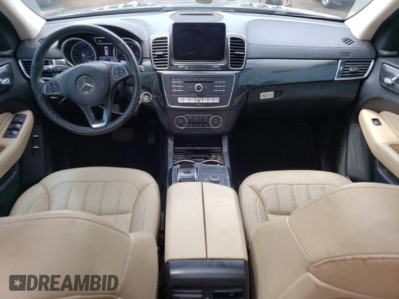 2017 Mercedes-Benz GLS 450 with VIN 4JGDF6EE4HA954520, listed as a Copart auction lot 58575915 with 123,218 mi miles and Salvage title. Bid and sale history available at DreamBid. Image 8.